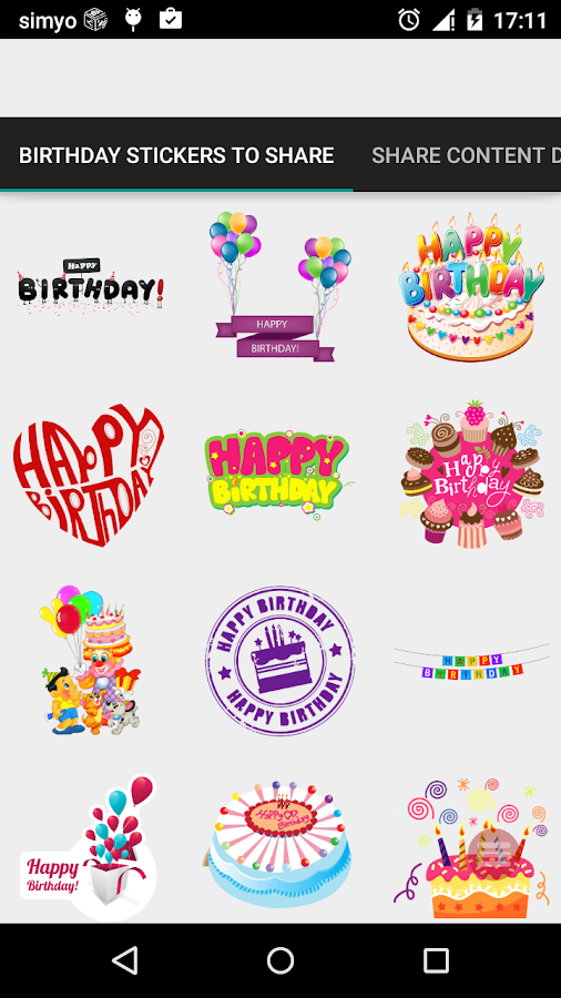 Happy Birthday Chat stickers - Android Apps on Google Play