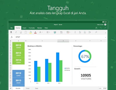 Microsoft Excel- gambar mini tangkapan layar