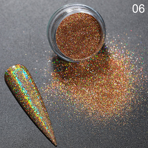 Title 4, Symphony Mirror Powder Silver Nail Glitter. Ach...