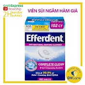 Set 30 Viên Sủi Ngâm Răng Hàm Giả, Ngâm Làm Sạch Hàm Giả Khay Chỉnh Nha Khí Cụ Duy Trì Efferdent Complete Clean 5In1 Usa