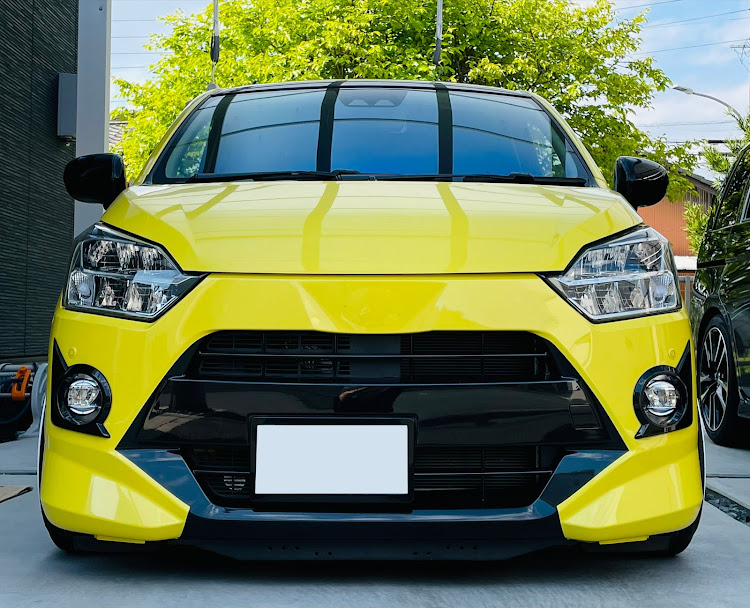 ミライースのナンバー移設計画・DIY・車高詐欺効果・USDM風に関するカスタム事例の投稿画像1枚目