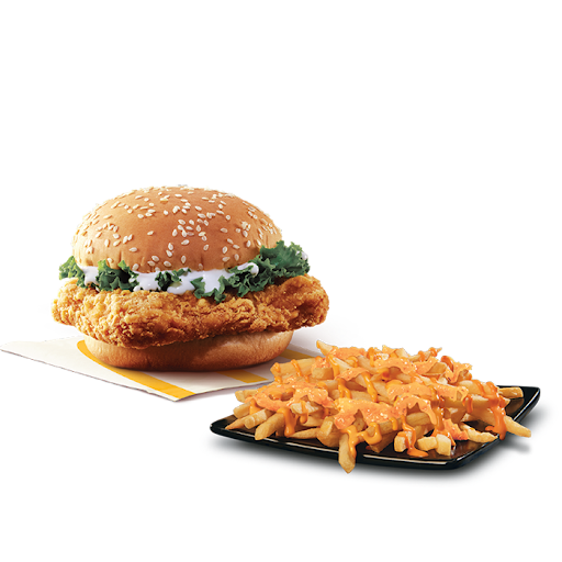 McSpicy Chicken Burger + Mexican Cheese Fries