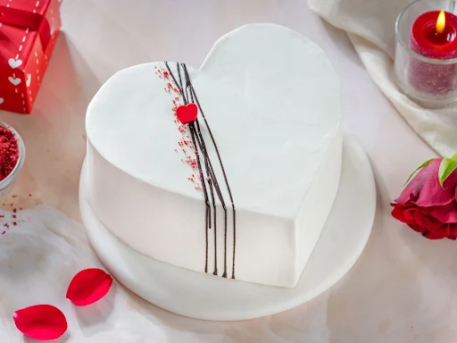 Red Velvet Heart Cake