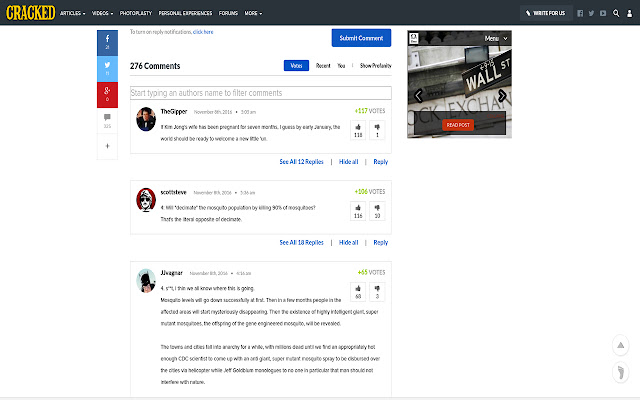 Cracked Comments chrome extension