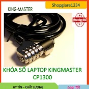 Khóa Số Laptop Kingmaster Cp1300 Dài 1.8M (Dây Đen, Xịn) - Chính Hãng 100% - Khóa Sơn Tĩnh Điện, Cứng Cáp