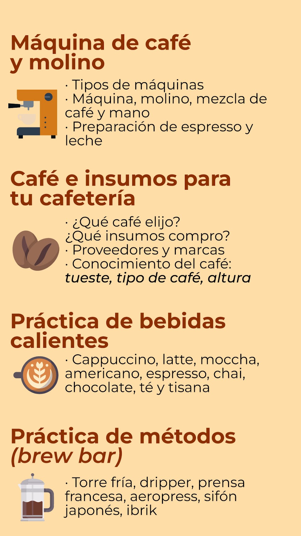 Curso Online de preparación de café en Prensa Francesa