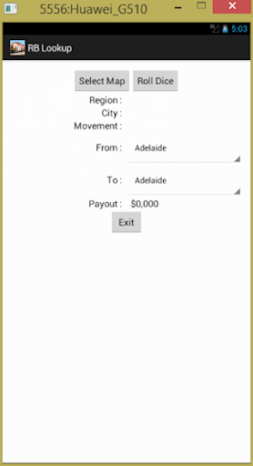 Screenshot Rail Baron Lookup