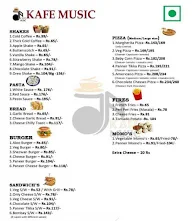 Kafe Music menu 1