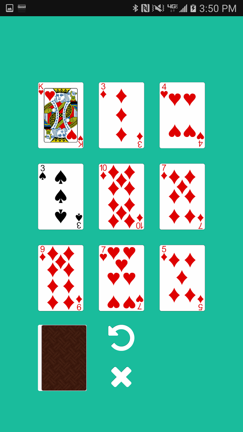 Elevens: A Solitaire Game Screen 3