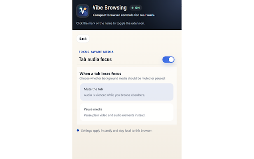 Vibe Browsing: Browser UX Tools screenshot 5