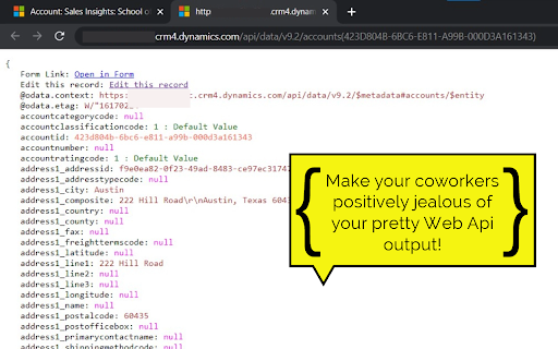 PrettifyMyWebApi for Microsoft Dataverse