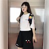 Quần Short Thun Đen Cho Nữ Kiểu Dáng Unisex Thể Thao Có Bigsize