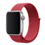 Dây đeo cho đồng hồ Apple Watch dây vải màu đỏ 
