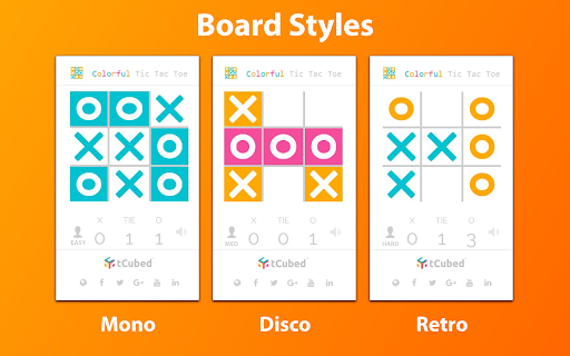 Colorful Tic-Tac-Toe