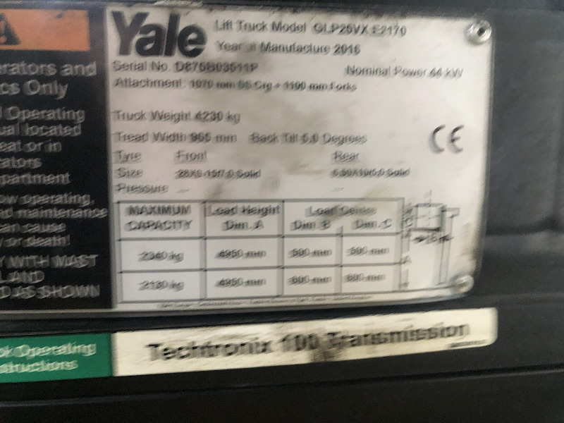 Picture of a YALE GLP25VX