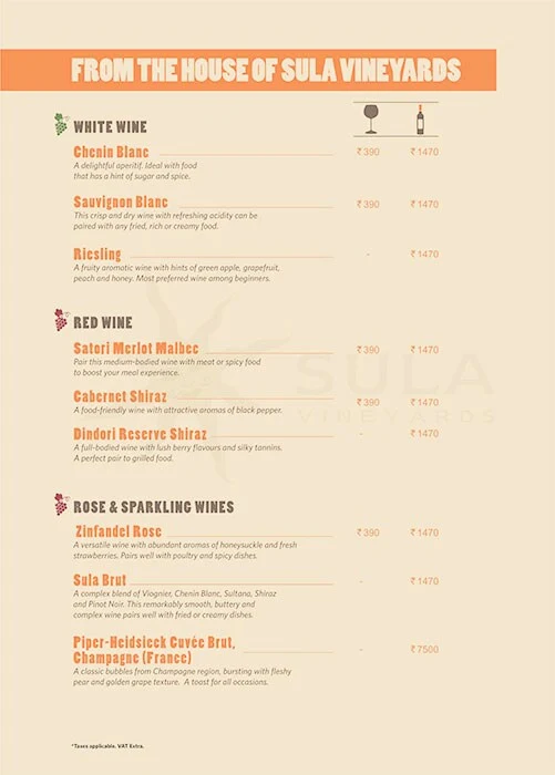 Barbeque Nation menu 