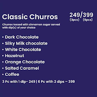 High On Churros menu 1