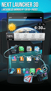  Next Launcher 3D: miniatura de captura de pantalla  