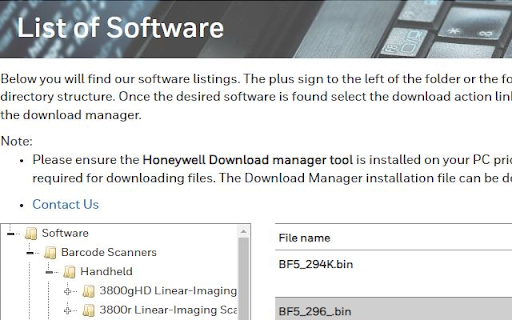 hsmftp.honeywell.com Download tool