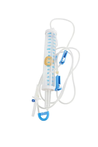 KRUUSE Infusionsaggregat med dos. kammare 150 ml, 150 cm 1st