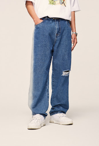 Title 6, Mens Loose Hole Pocket Jeans. Comfortable and ...