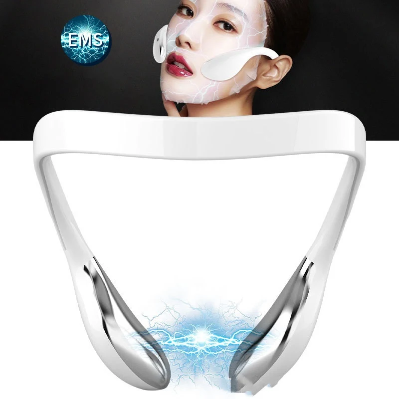 Appareil de lifting facial Micro-courant V-face Masseur facial EMS Smart Beauté Lifts et raffermit la peau pour un visage sculpté