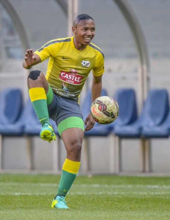 Andile Jali of Bafana Bafana during the South African national mens soccer team training session at Orlando Stadium on September 05, 2016 in Johannesburg, South Africa.