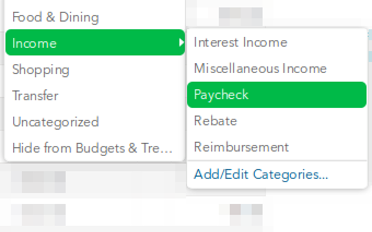 Mint.com - Customize Default Categories Preview image 0