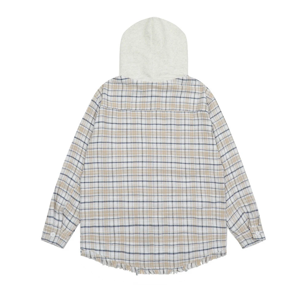 Title 7, Camisa a cuadros con capucha y diseño versátil ...