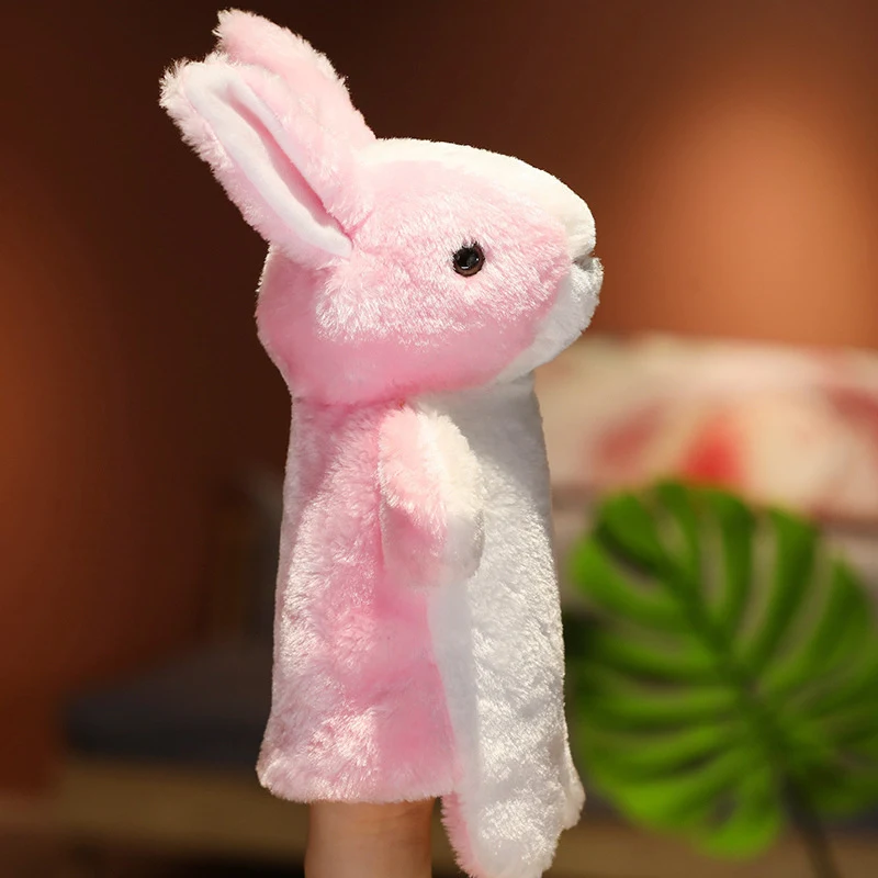 Children's Plush Animal Puppet Gloves Rabbit Toy. Encourages imaginative play and creativity in kids. Perfect for intera