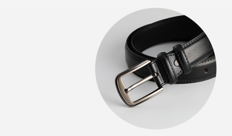 Title 7, Ceinture décontractée en cuir à boucle aiguille...