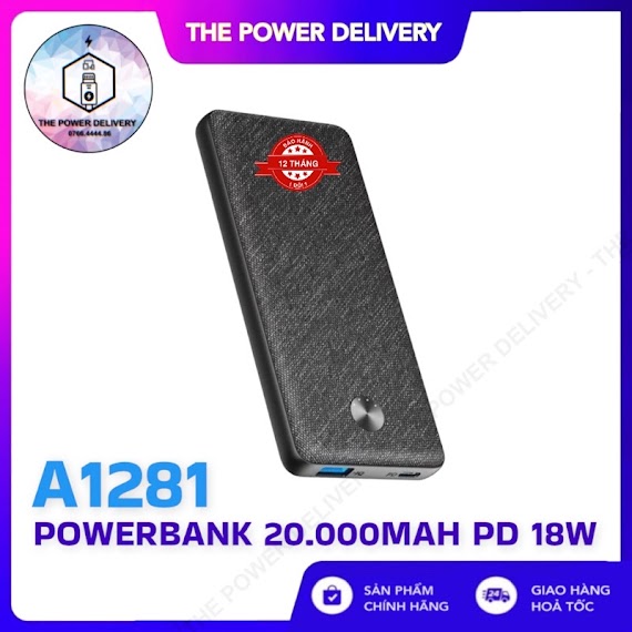 [New 100%] Sạc Dự Phòng Anker Powercore Metro Essential 20.000 Pd - A1281 - Bảo Hành 12 Tháng