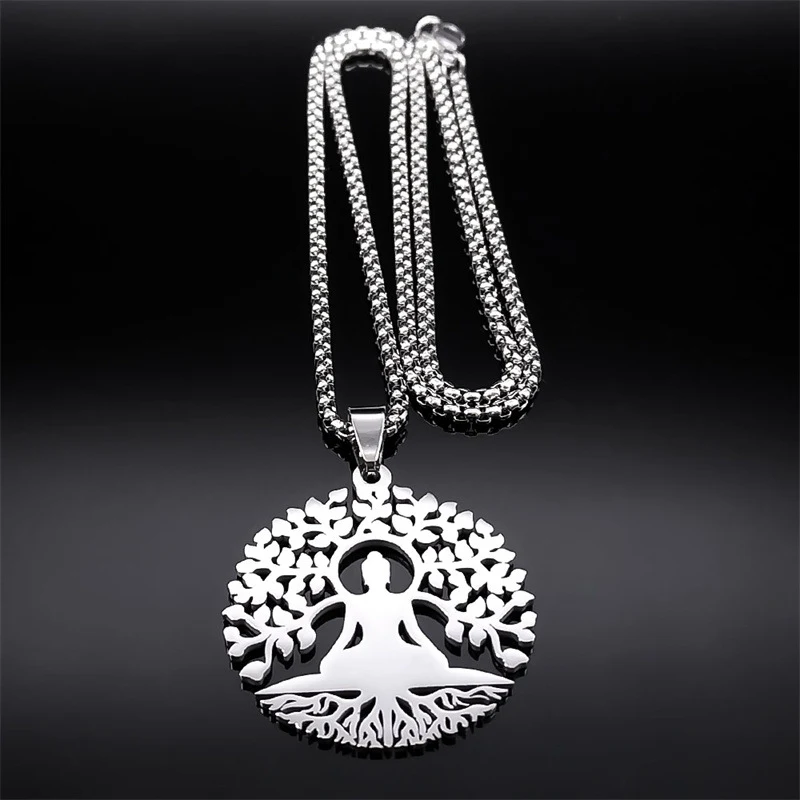 Nieuwe fashion Buddha Yoga hanger ketting voor meditatie en innerlijke rust. Combineert stijl met spirituele beoefening en welzijn.