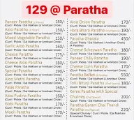 129 @ Paratha menu 1