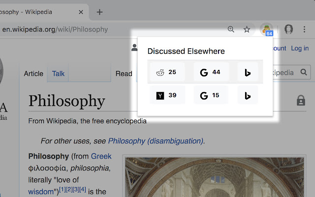 Discussed Elsewhere: Reddit, Hacker News, etc chrome extension