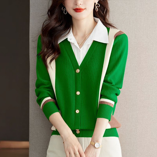 Title 3, Womens Fashion Casual Multicolor Top Bottoming...