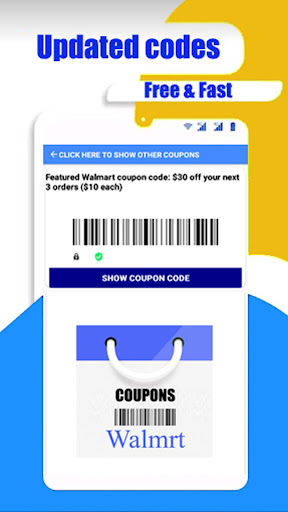 Screenshot Coupons for Walmart Grocery