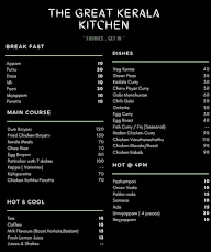 The Great Kerala Kitchen menu 1