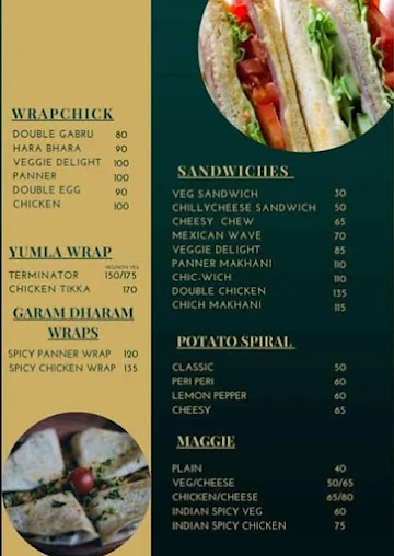 Alan Cafe menu 