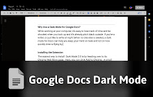 Google Docs Dark Mode 2.0 for Chrome small promo image