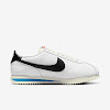 womens cortez white and black