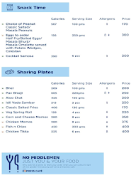 Express Cafe By Holiday Inn Express menu 1