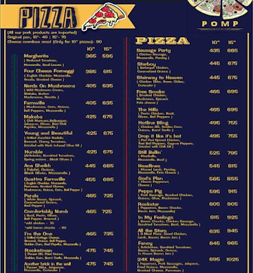 Pomp - Pizza On My Plate menu 