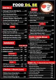 Food Dil Se menu 1