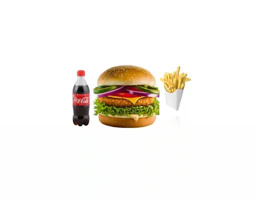 Chicken Burger Combo ( Chicken Burger + French Fries + Coke 250 Ml)