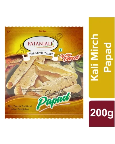 Patanjali Kali Mirch Papad - 200 gm