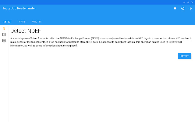TappyUSB Reader/Writer chrome extension