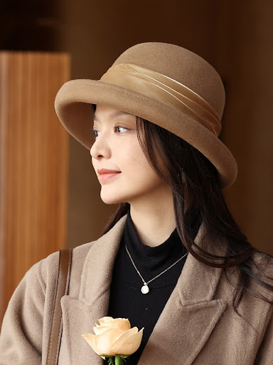 Title 5, Autumn Winter Retro All-matching Woolen Bucket ...