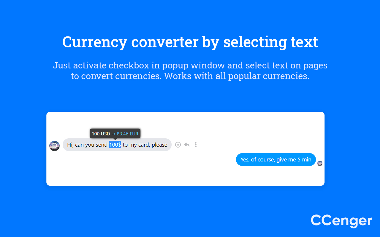 CCenger - Modern currency converter app Preview image 13