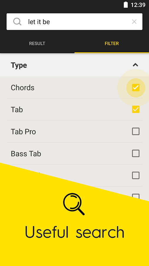    Ultimate Guitar Tabs & Chords- screenshot  